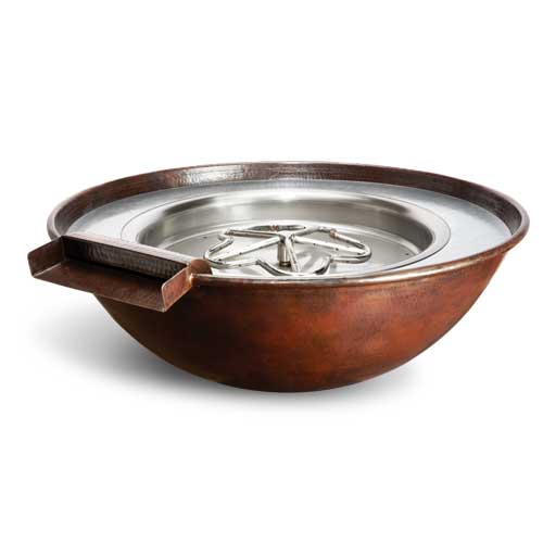 copper bowl series – hammered tempe model 4
