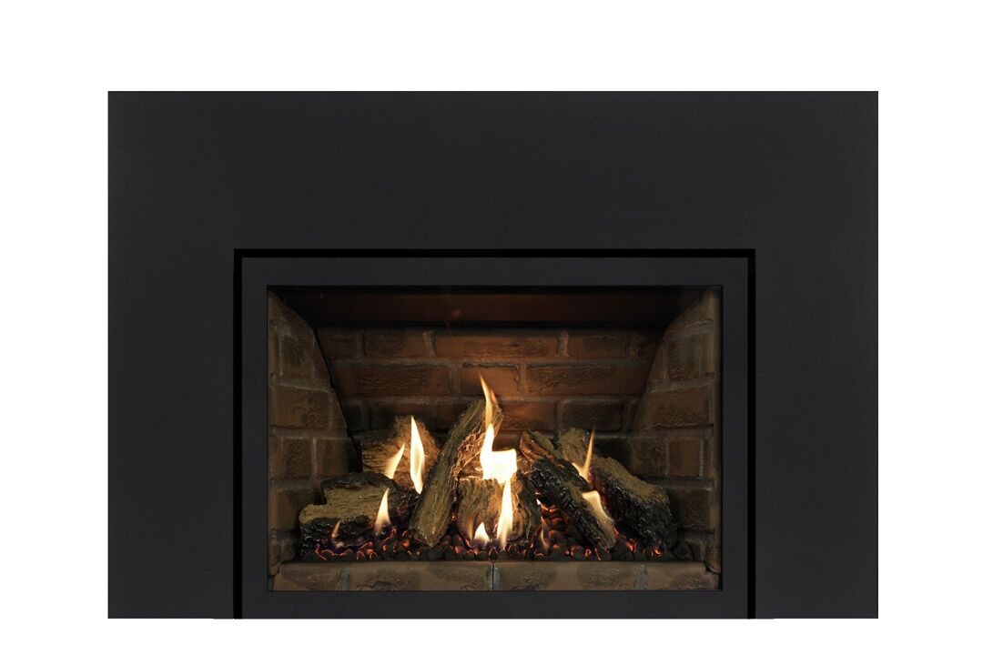 27 gas fireplace insert sksbs red panels