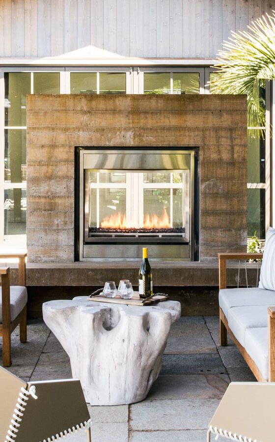 montigo modern residential fireplace see through ventless outdoor HL38SVO 560x900 560x900 1