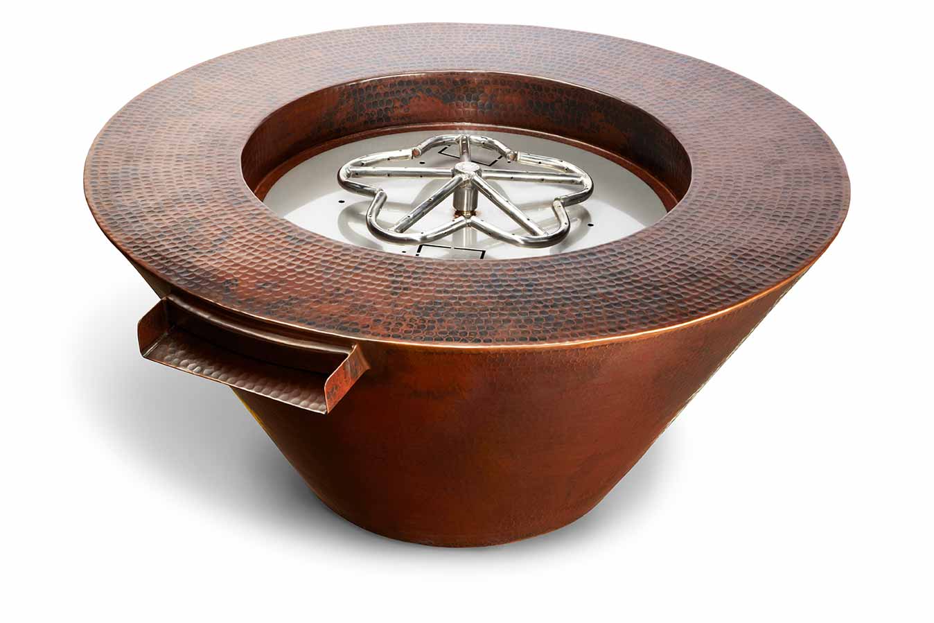 HPC Fire Inspired - Copper Bowl Series Hammered Mesa Model - Bowl