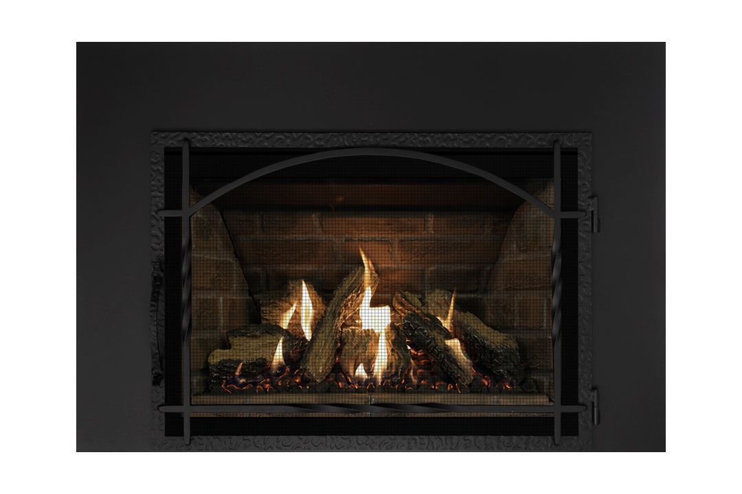 27 gas fireplace insert mhssdbs red panels