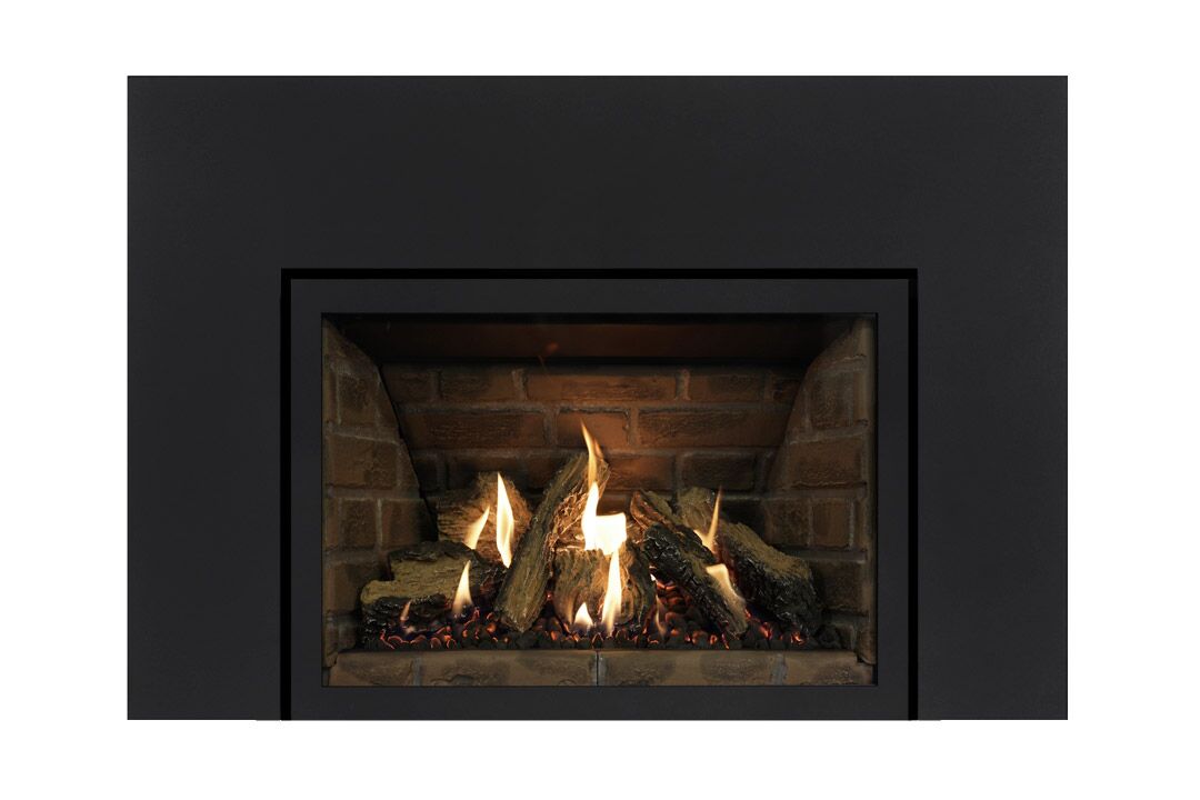 27 gas fireplace insert sklbs red panels