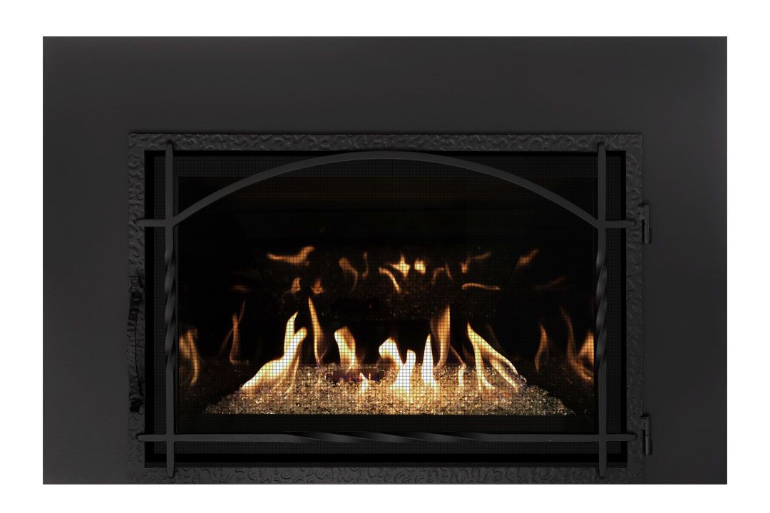 31 gas fireplace insert contemporary mhfssdbs clear beads