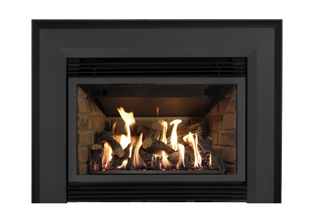 34 gas fireplace insert skbab red brick