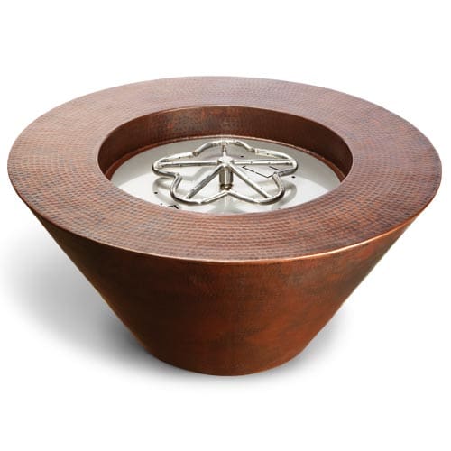 HPC Fire Inspired - Copper Bowl Series Hammered Mesa Model - Bowl